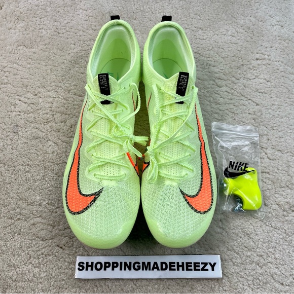 NIKE ZOOM SUPERFLY ELITE 2 Track Field Spiked Cleats Shoes Volt Orange